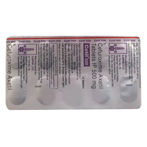 cetil 500mg tablet 10's